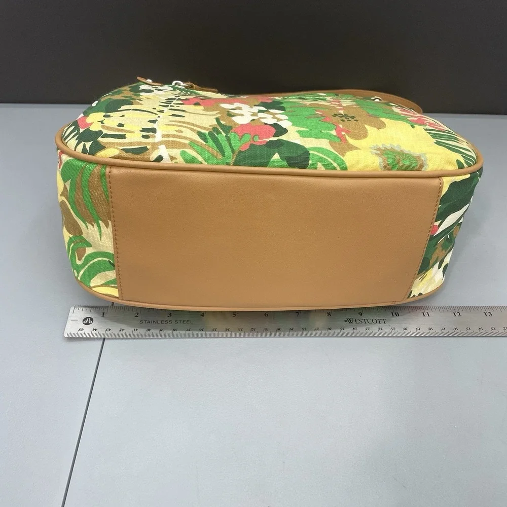 Rosetti Full Swing Shoulder Bag Purse Handbag Tropical Floral Faux Leather
